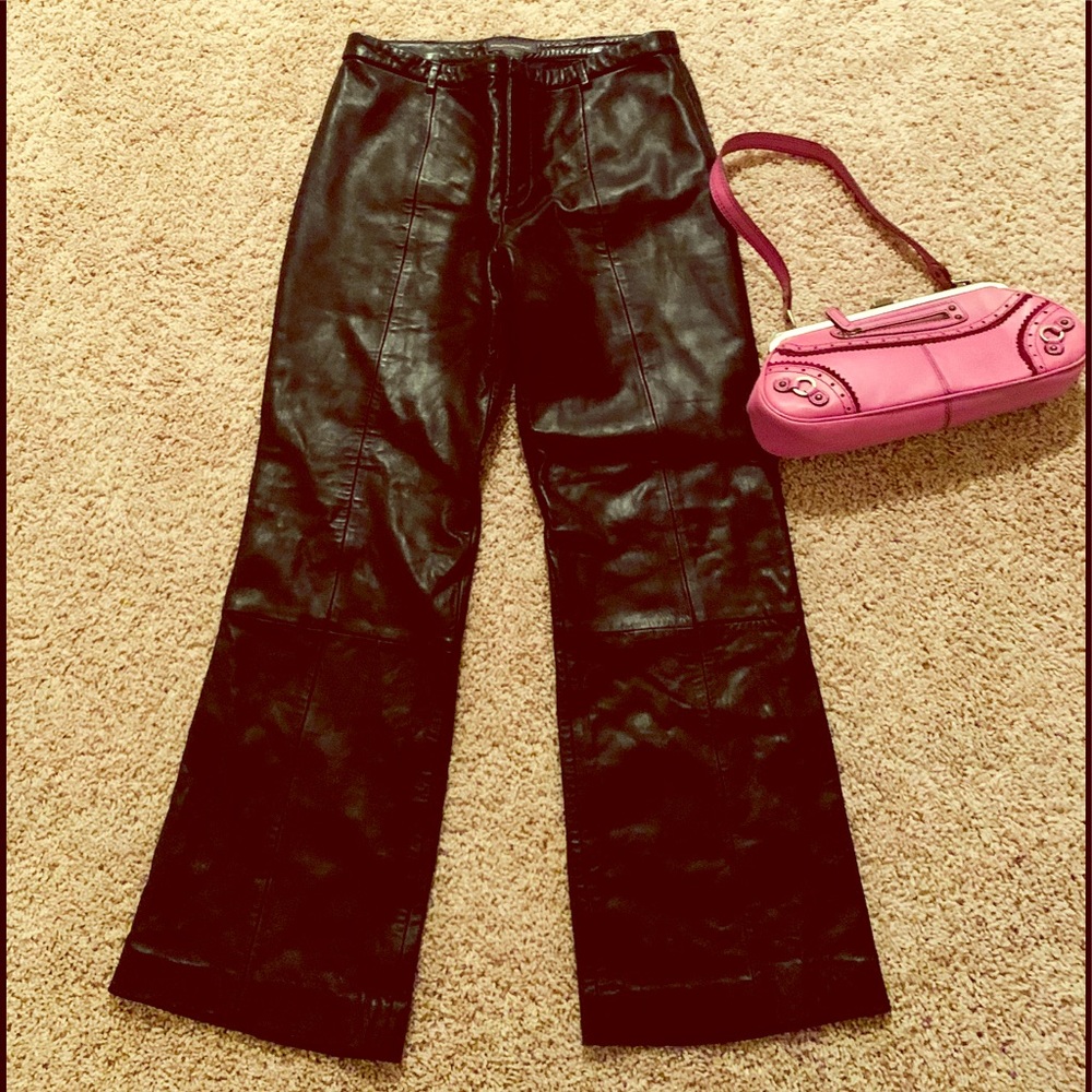 Banana Republic leather pants .🖤🖤🖤